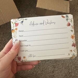 Floral Advice & Wishes Cards